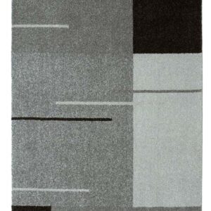 Kurzflor Teppich Samoa - Formen Mix (Grau; 80 x 150 cm)