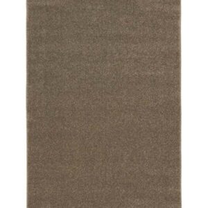 Kurzflor Teppich Samoa - Uni Design (Haselnuss; 80 x 150 cm)