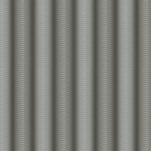Colani Legend Tapete - versetzte Wellen (Aluminiumgrau)