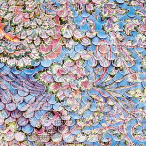 Eijffinger Fototapete Sundari 375209 - Scallop Wall - Blau