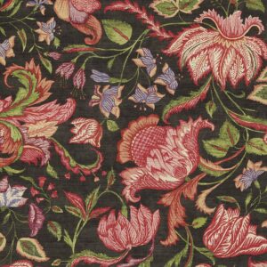 Eijffinger Sundari Vliestapete 375104 - Exotische Blumen (Schwarz) – Bild 1
