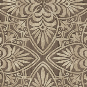 Eijffinger Sundari Vliestapete 375133 - Blumen Ornament (Braun)