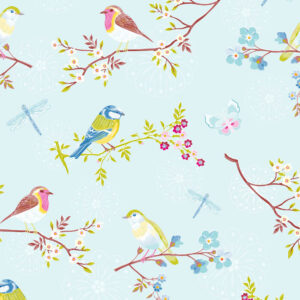 Eijffinger Tapete PIP 4 375081 - Early Bird (Blau) – Bild 1