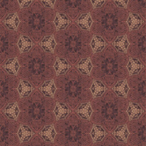 Eijffinger Tapeten Panel Siroc 376094 - Boho Flower (Rot/Gold) – Bild 1
