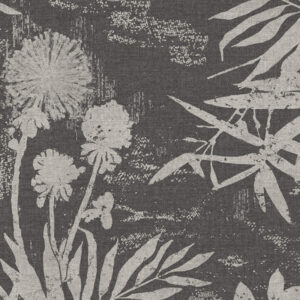 Eijffinger Vliestapete Lino 379035 - Farnwiese (Schwarz/Weiß) – Bild 1