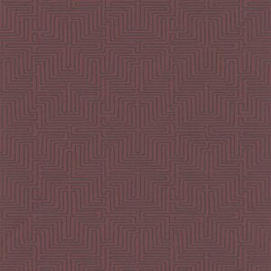 Eijffinger Vliestapete Siroc 376061 - Labyrinth Optik (Rot)