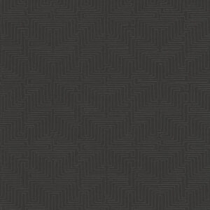 Eijffinger Vliestapete Siroc 376066 - Labyrinth Optik (Schwarz)