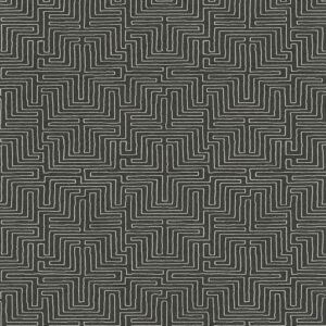 Eijffinger Vliestapete Siroc 376067 - Labyrinth Optik (Schwarz/Weiß) – Bild 1