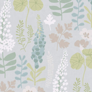 Eijffinger Vliestapete Vivid 384530 - Blumen (Hellblau) – Bild 1