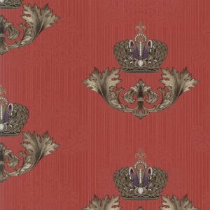 Glööckler Imperial 54856 - Damastornament (Kardinalrot)