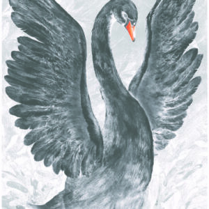 Glööckler Imperial 58502 - Panel Schwan (Grau)