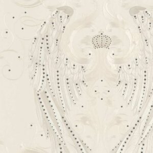 Glööckler Imperial 58554 - Engelsfügeltapete mit Strass (Champagner)