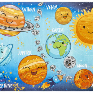 Kinder Spielteppich - Weltraum (80 x 120 cm) – Bild 1