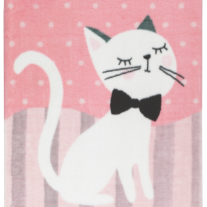 Kinderteppich Lollipop - Katze (Rosa/Beige; 90 x 130 cm) – Bild 1
