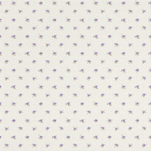 Rasch Textil Tapete 288949 Petite Fleur 4 - Punkte und Blüten (Weiß/Lila) – Bild 1