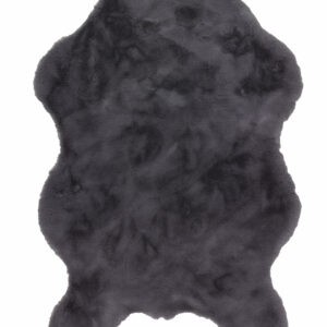 Schöner Wohnen Fell Teppich Tender - Shape (Anthrazit)