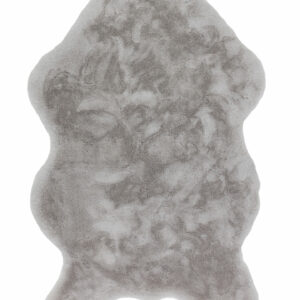 Schöner Wohnen Fell Teppich Tender - Shape (Silber)