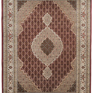 Teppich Sirsa Mahi Tabriz (Rot; 140 x 200 cm)