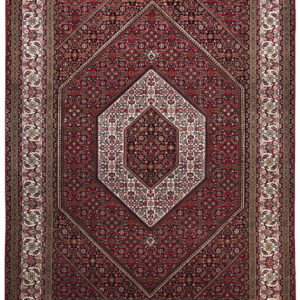 Teppich Sirsa Seta Bidjar (Rot; 140 x 200 cm)