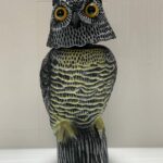 Wind-Action Kopf Eule Tierattrappe Vogelabwehr Vogelschreck Taubenschreck