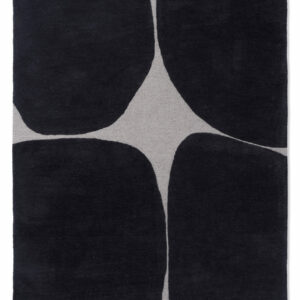 Schurwollteppich Decor Bruta 92205 (Schwarz/Weiß; 200 x 140 cm)