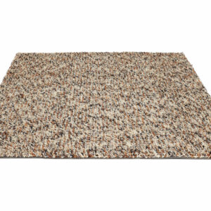 Schurwollteppich Dots (Grau/Braun; 170 x 240 cm)