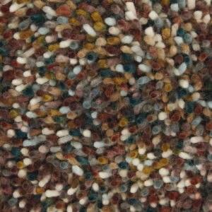 Schurwollteppich Pop art (Braun/Grün; 140 x 200 cm)