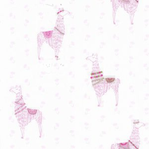 Lama (Weiß/Rosa) – Bild 1