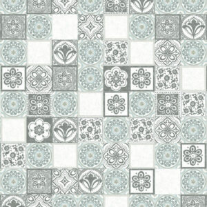 Eijffinger Fototapete Carmen Mosaic Tiles 392574 - Mosaik (Grau)