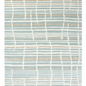 Florence Broadhurst Designerteppich Tortoiseshell Stripe (Jade; 170 x 240 cm)