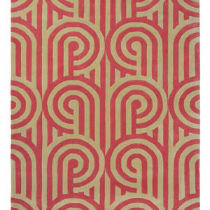 Florence Broadhurst Designerteppich Turnabouts (Himbeere; 170 x 240 cm)