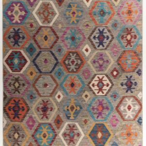 Gino Falcone Ethnoteppich Cecilia 27594 (Grau; 70 x 140 cm) – Bild 1