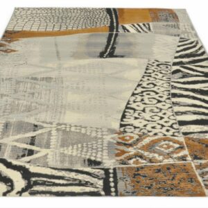 Gino Falcone Kurzflorteppich Aurora 042 (Grau; 120 x 180 cm) – Bild 1