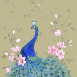 Glööckler Imperial 58511 - Fototapete Pfau (Gold) – Bild 1