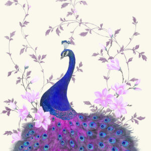 Glööckler Imperial 58512 - Fototapete Pfau (Perle)