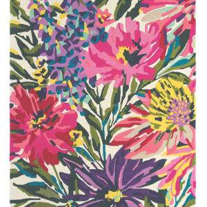 Wollteppich Floreale (Rosa; 350 x 250 cm) – Bild 1