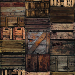 Marburg Fototapete Smart Art Easy Holzkisten 47211 (Braun)