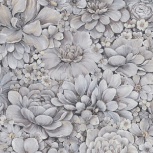 Marburg Vliestapete Botanica Blumen 33955 (Braun/Grau)