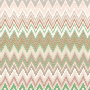 Missoni Home Tap. Zig Zag Multicolore M1A10065 (Grün/Braun) – Bild 1