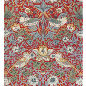Morris & Co. Wollteppich Strawberry Thief (Crimson; 170 x 240 cm)