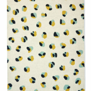 Schurwollteppich Leopard Dots 125206 (Creme; 180 x 120 cm)
