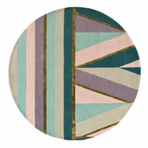Ted Baker Schurwoll Teppich Sahara - Rund (Pink; 200 x 200 cm) – Bild 1
