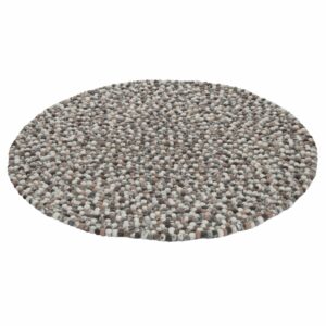 Filzteppich Felty 190cm Rund (Beige; 190 x 190 cm) – Bild 1