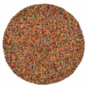 Filzteppich Felty 190cm Rund (Bunt; 190 x 190 cm) – Bild 1