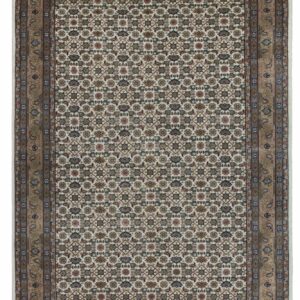 Schurwollteppich Benares Herati (Braun/Creme; 250 x 350 cm)