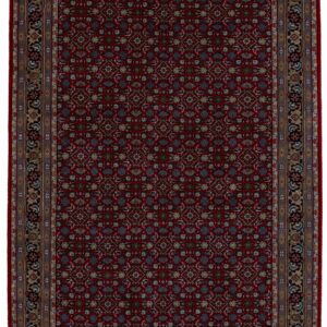 Schurwollteppich Benares Herati (Rot; 120 x 180 cm)