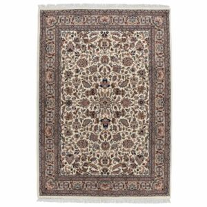 Schurwollteppich Benares Isfahan (Braun/Creme; 250 x 300 cm) – Bild 1