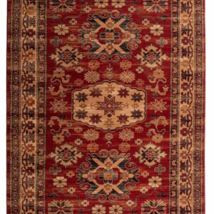 Schurwollteppich Saharna 2856 (Rot; 120 x 145 cm)