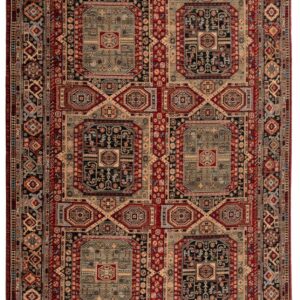 Schurwollteppich Saharna 7275 (Rot; 80 x 145 cm)