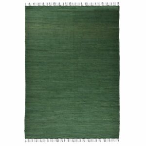 Webteppich Happy Cotton Uni (Dunkelgrün; 160 x 230 cm) – Bild 1